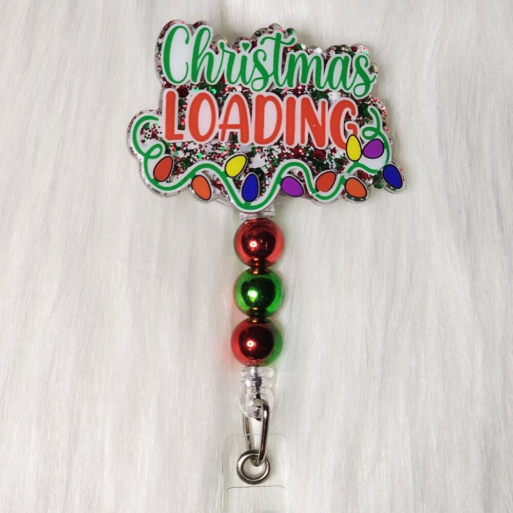 Christmas Loading Retractable Badge Reel